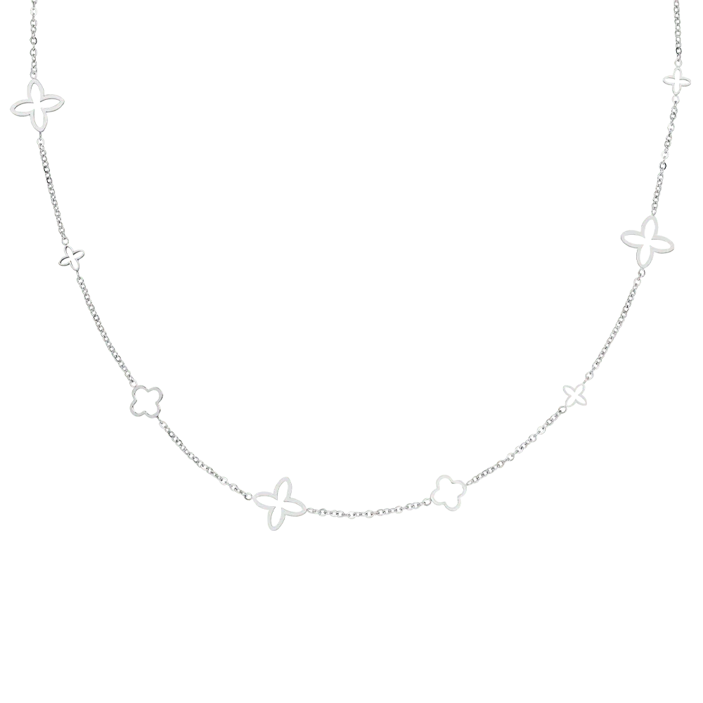 Luxury Clover Necklace – 18K Gold Plated
