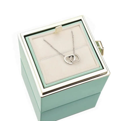 Eternal Rose Box - W/ Engraved Necklace & Real Rose
