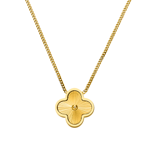 Golden Clover Necklace – 18K Gold Plated