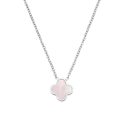 Lucky Rose Clover Necklace - 18K Gold Plated