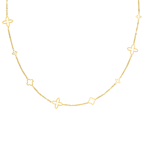 Luxury Clover Necklace – 18K Gold Plated