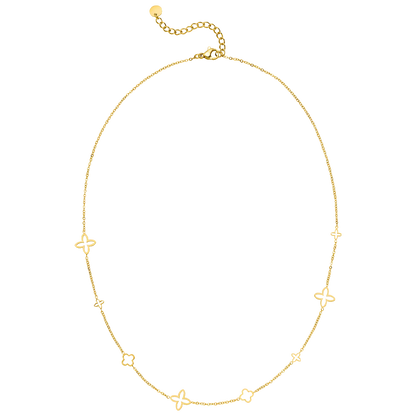 Luxury Clover Necklace – 18K Gold Plated